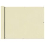 VIDAXL Ecran de balcon en tissu Oxford 90x400 cm Creme