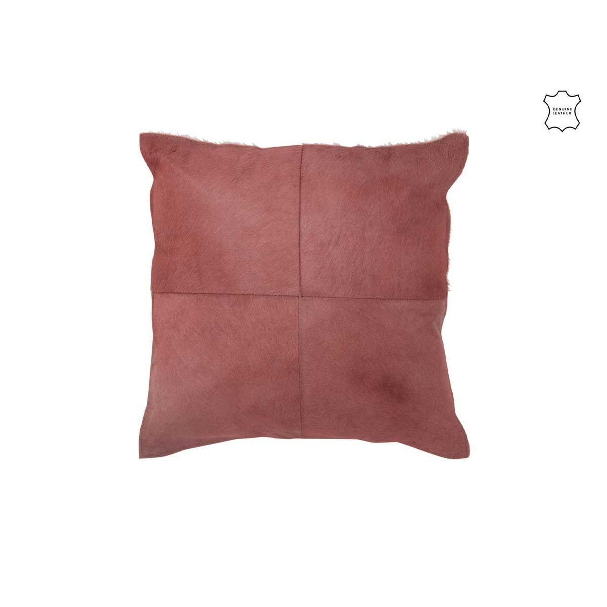 Voir la diapositive 2 : J-LINE Coussin effet peau  norbert  45x45cm rouge