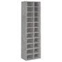 Voir la diapositive 2 : VIDAXL Armoire a chaussures gris beton 54x34x183 cm bois d'ingenierie