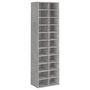 Voir la diapositive 2 : VIDAXL Armoire a chaussures gris beton 54x34x183 cm bois d'ingenierie