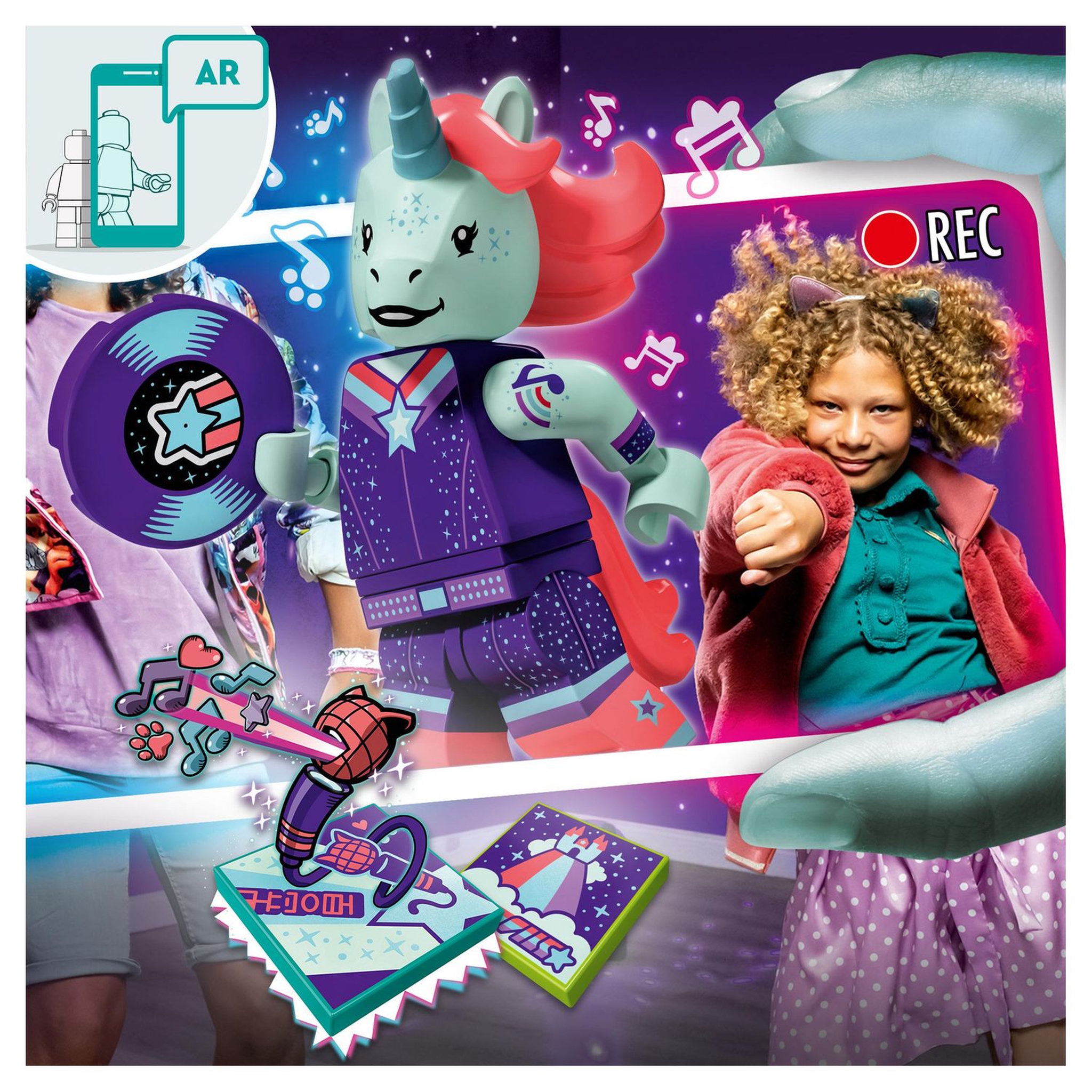 Voir la diapositive 3 : LEGO VIDIYO 43106 Unicorn DJ BeatBox 