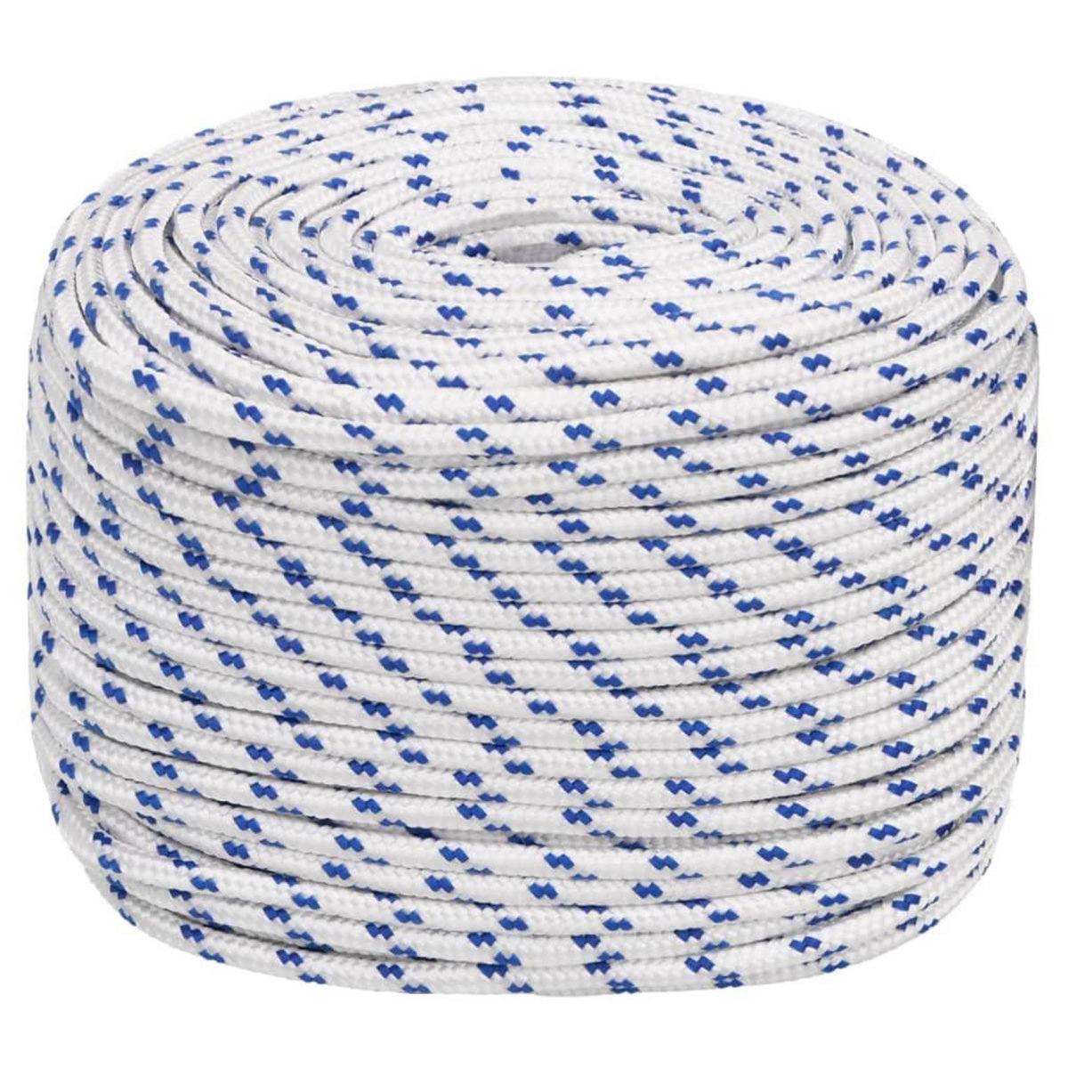 VIDAXL Corde de bateau Blanc 10 mm 100 m Polypropylene