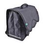 Voir la diapositive 3 : AUCHAN Cartable 41 cm CM1/CM2 noir pochette grise argentée