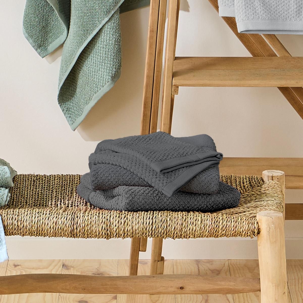 GUY LEVASSEUR Lot 2 serviettes de bain et 2 gants de toilette