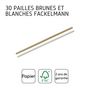 Voir la diapositive 5 : Fackelmann Pailles en papier  24 cm Fackelmann Bar Concept