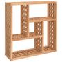 Voir la diapositive 2 : VIDAXL Etagere murale 49x15x49 cm Bois massif de noyer