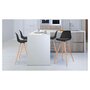 Voir la diapositive 2 : Lot de 4 tabourets de bar pieds bois massif BORGEN