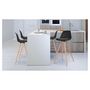 Voir la diapositive 2 : Lot de 4 tabourets de bar pieds bois massif BORGEN