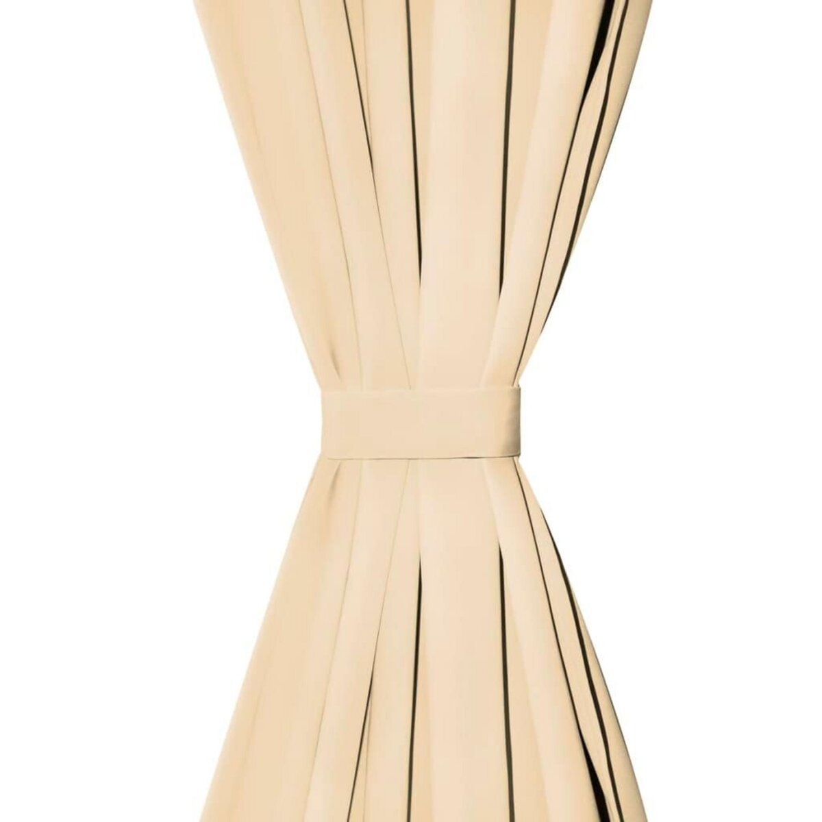 VIDAXL Rideau occultant avec boucles 2 pcs 140 x 175 cm Beige