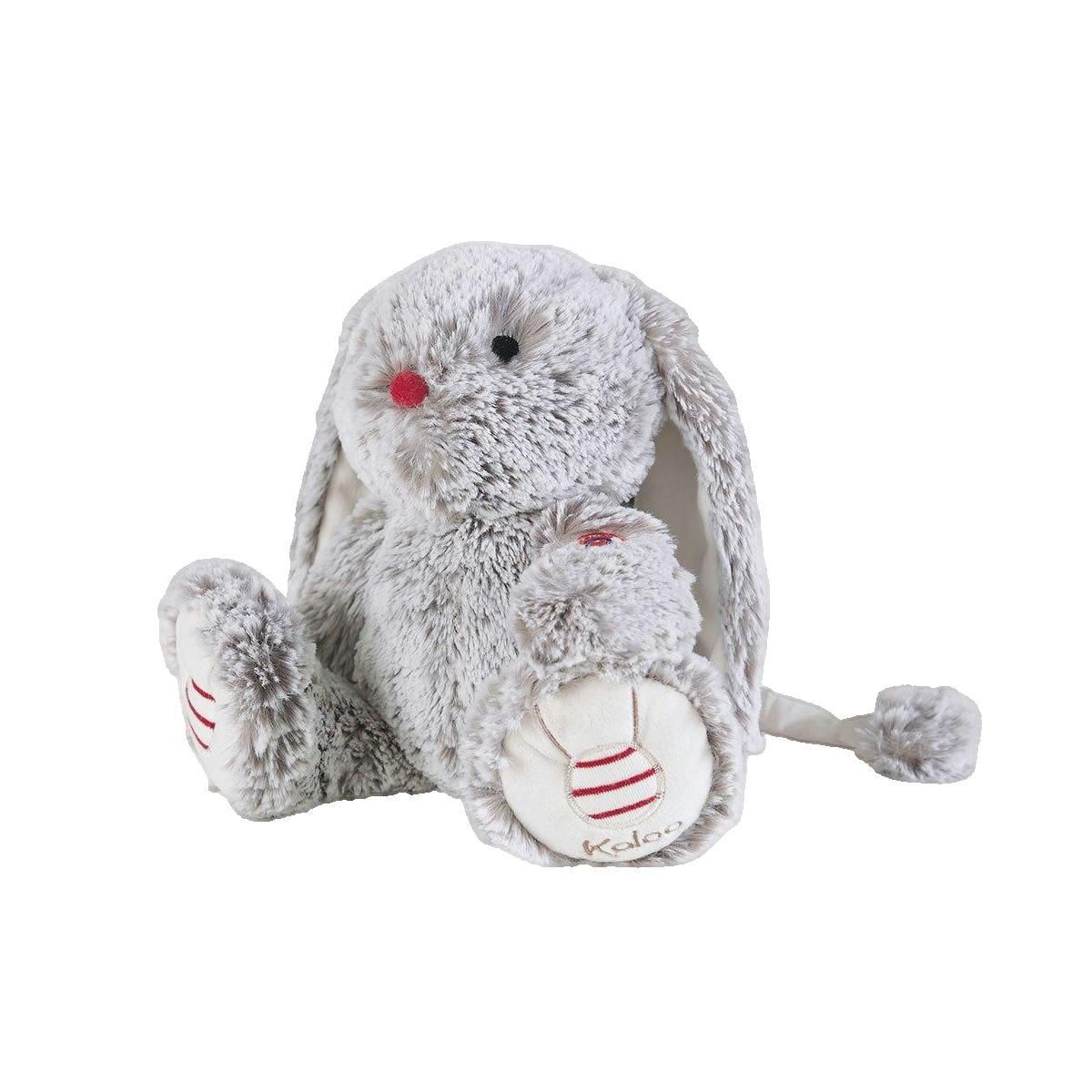 Kaloo doudou musical Leo lapin gris