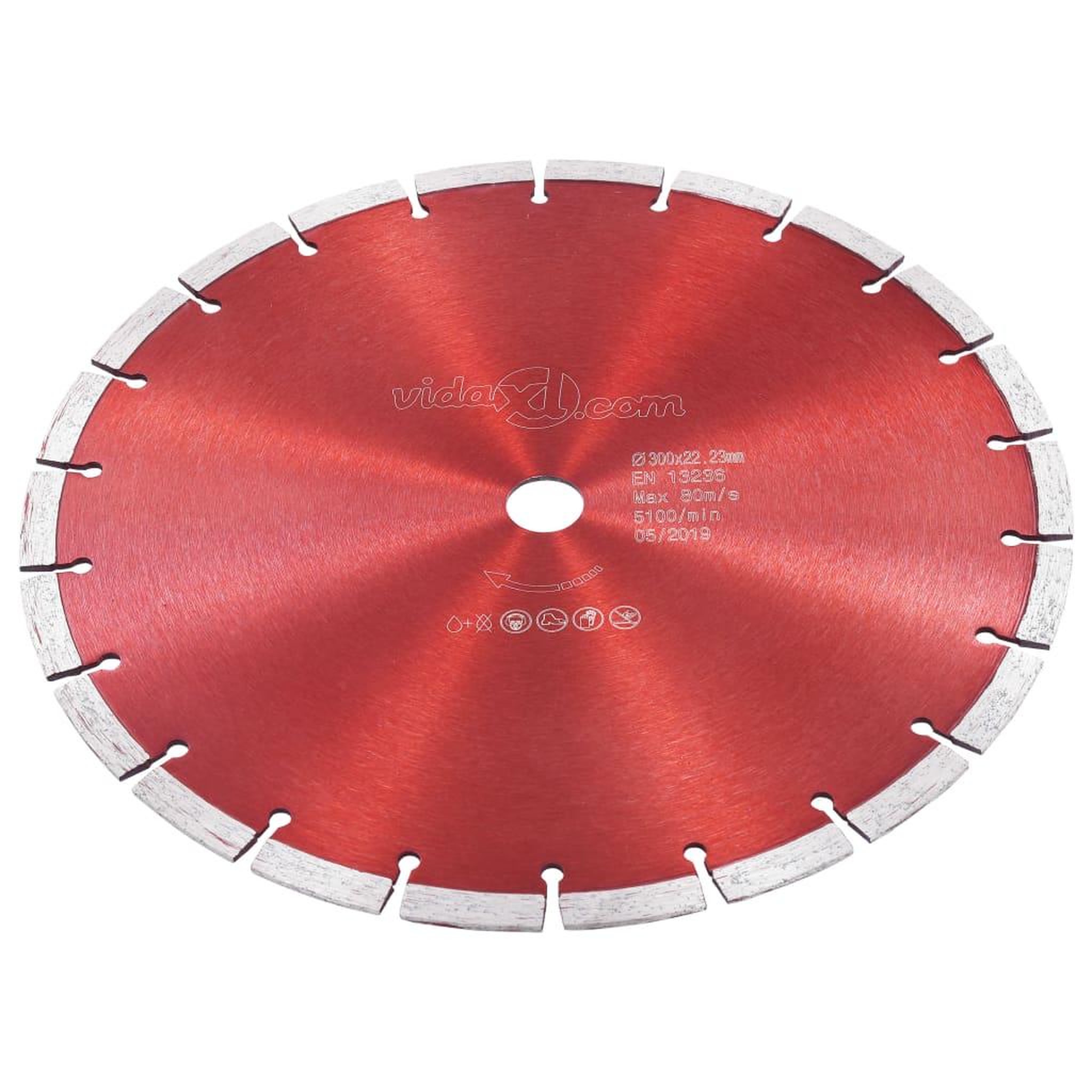 Voir la diapositive 2 : VIDAXL Disque de coupe diamante Acier 300 mm