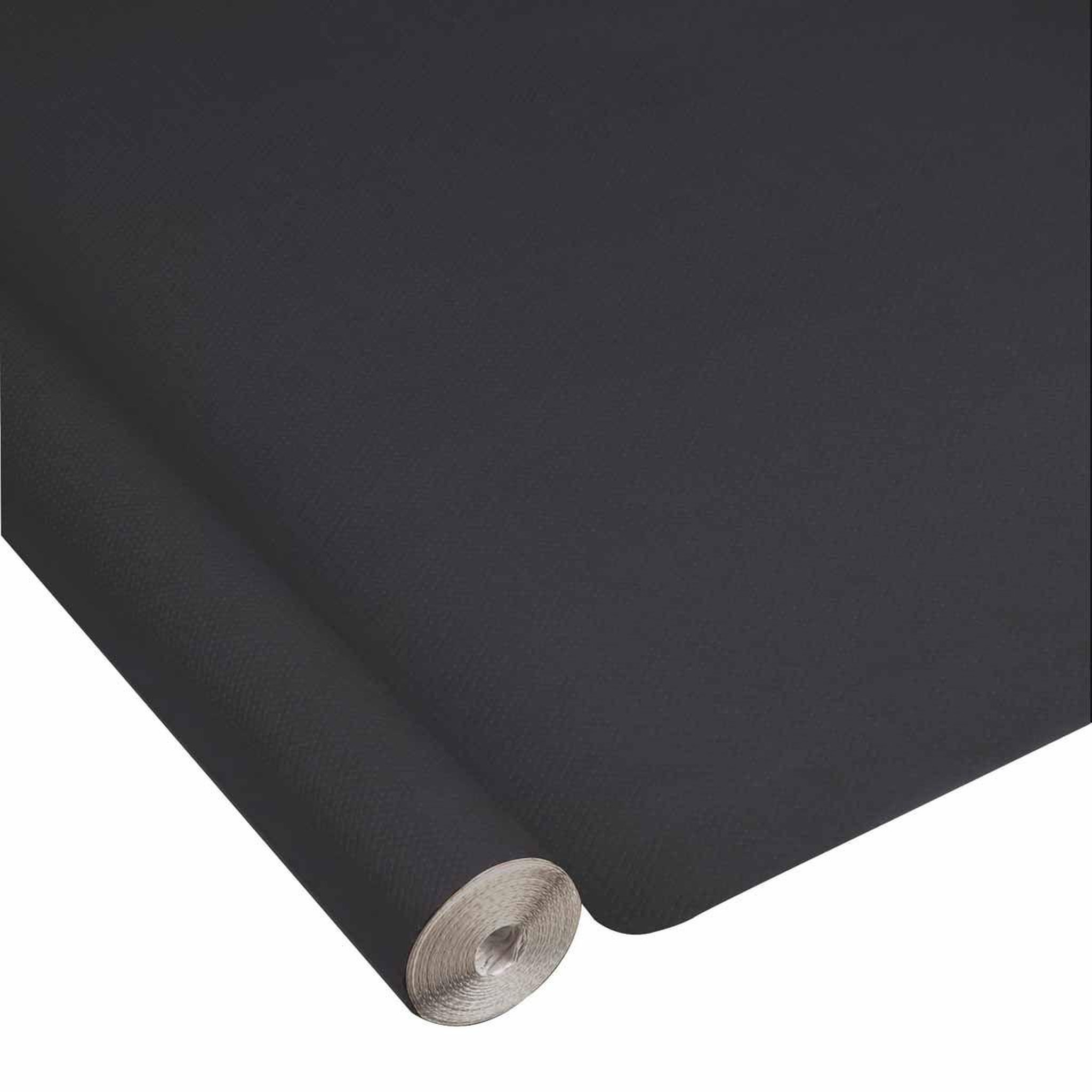 Voir la diapositive 1 : HOMEA Nappe Papier  Gaufrée  1,18x15m Noir
