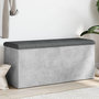 Voir la diapositive 1 : VIDAXL Banc de rangement gris beton 102x42x45 cm bois d'ingenierie