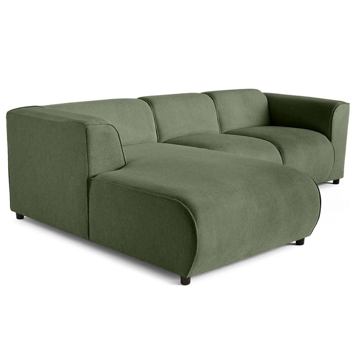 LISA DESIGN Suaro - canapé modulable d'angle gauche 4 places en tissu texturé