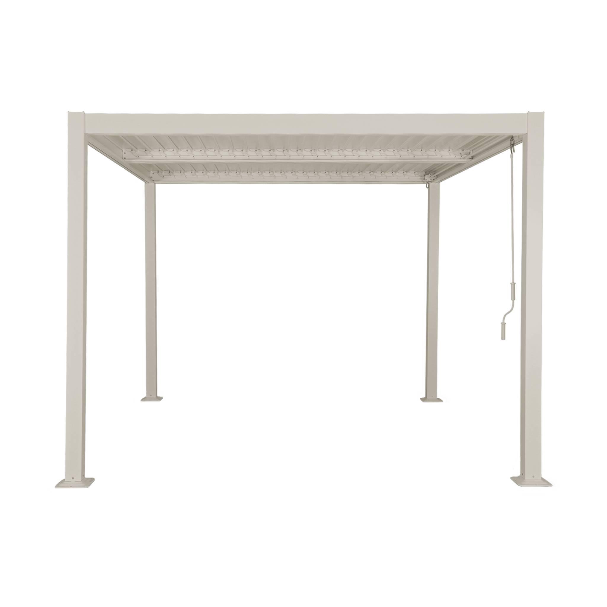 Voir la diapositive 3 : SWEEEK Pergola bioclimatique aluminium et acier lames orientables 3x3m Palace