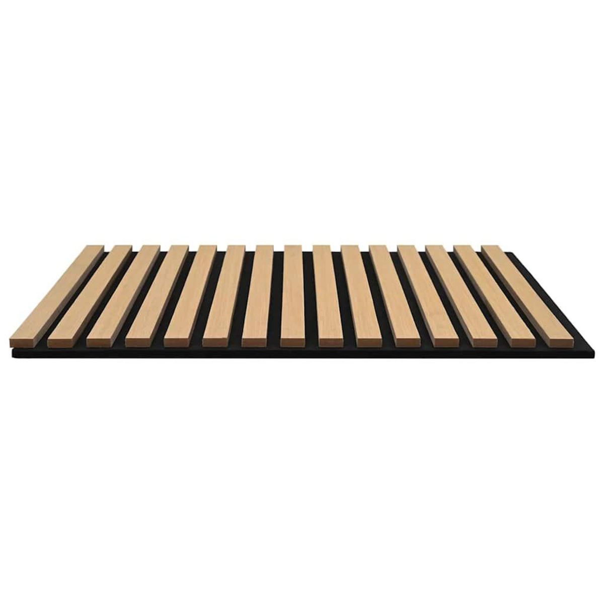 VIDAXL Panneaux muraux acoustiques 8pcs lattes 60,5x60cm placage chene