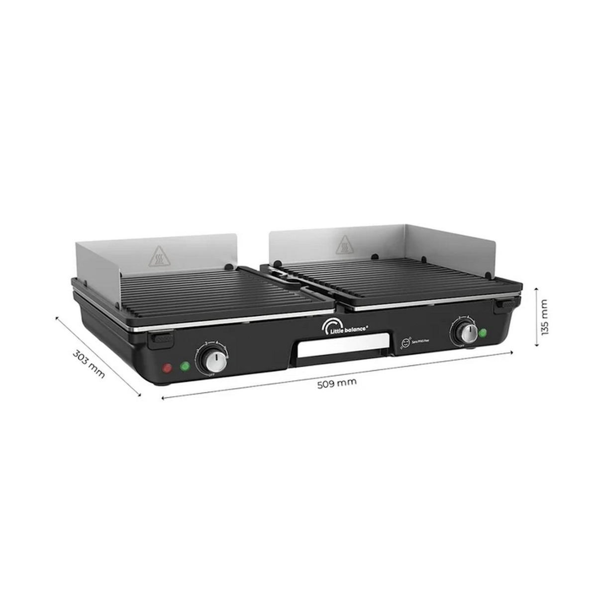 LITTLE BALANCE Plancha électrique 2000w 25 x 29 cm - 3066