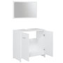 Voir la diapositive 5 : VIDAXL Ensemble de meubles de salle de bain 3pcs Blanc Bois ingenierie