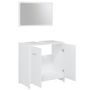 Voir la diapositive 5 : VIDAXL Ensemble de meubles de salle de bain 3pcs Blanc Bois ingenierie