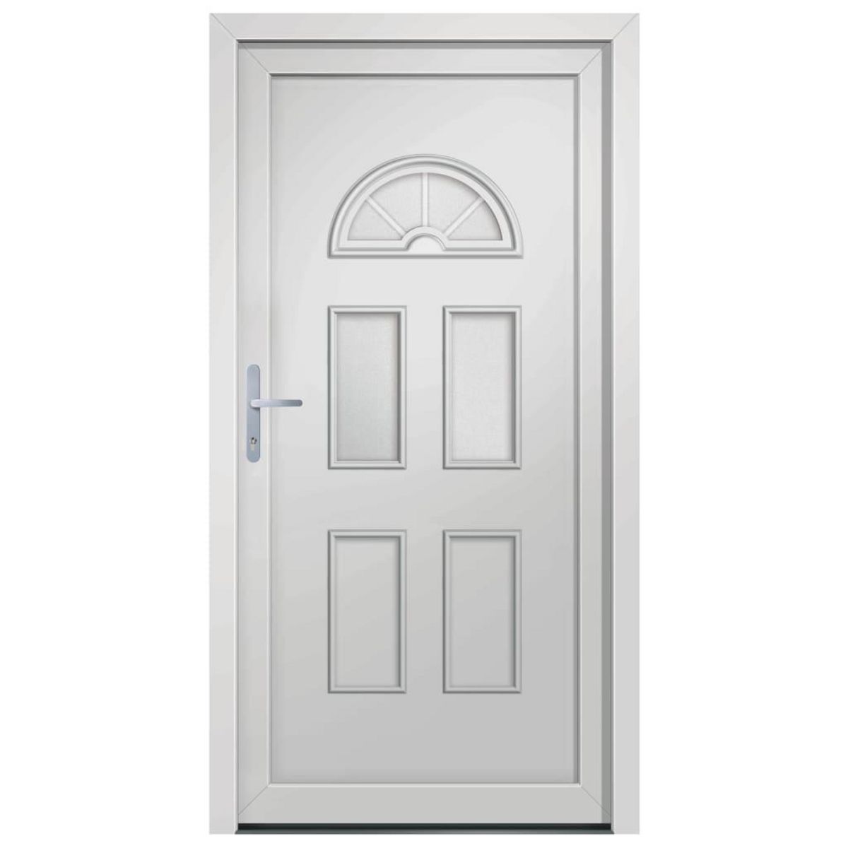 VIDAXL Porte d'entree blanc 110x210 cm PVC