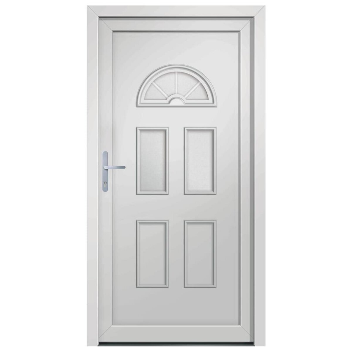 VIDAXL Porte d'entree blanc 110x210 cm PVC