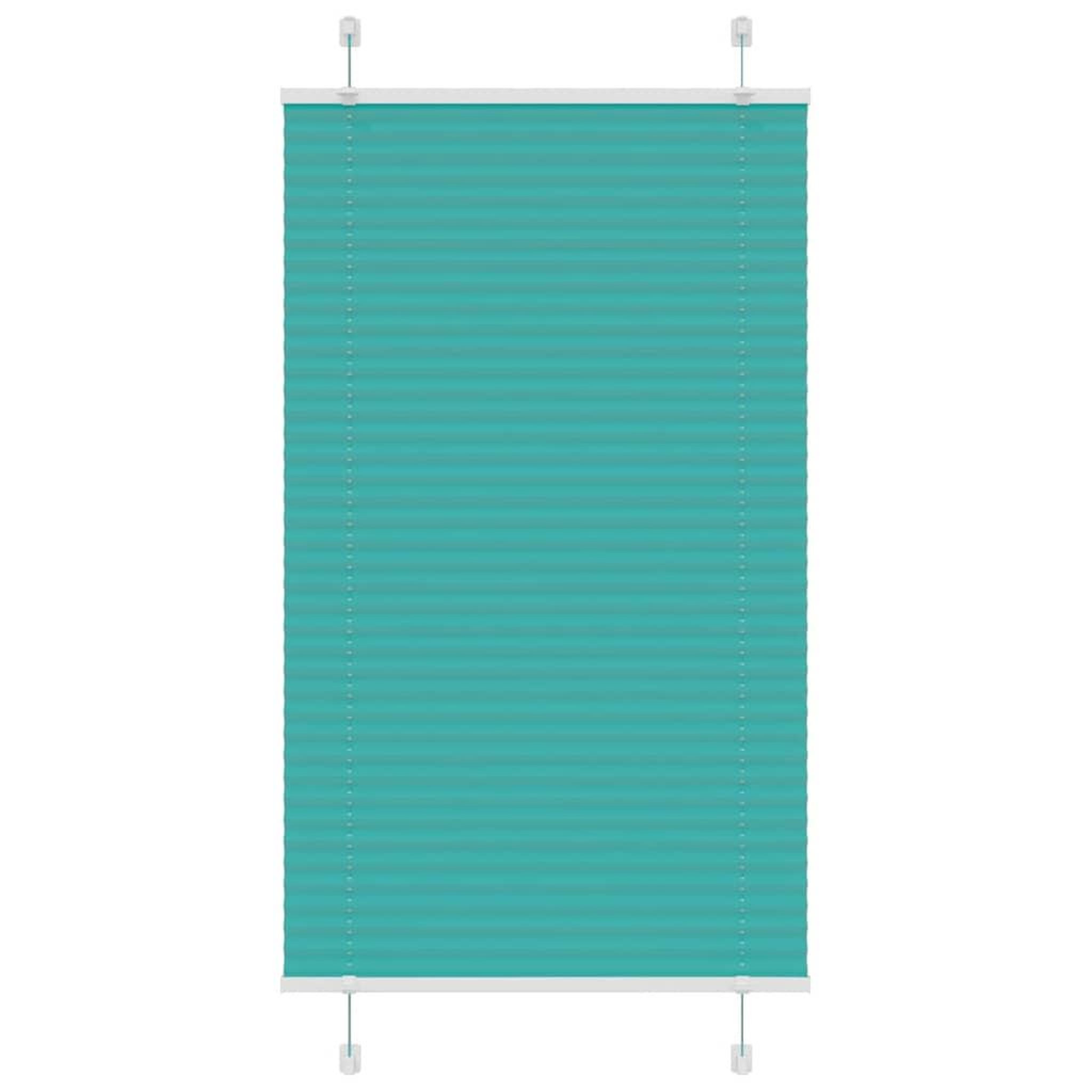 VIDAXL Store plisse vert petrole 70x100 cm largeur du tissu 69,4 cm