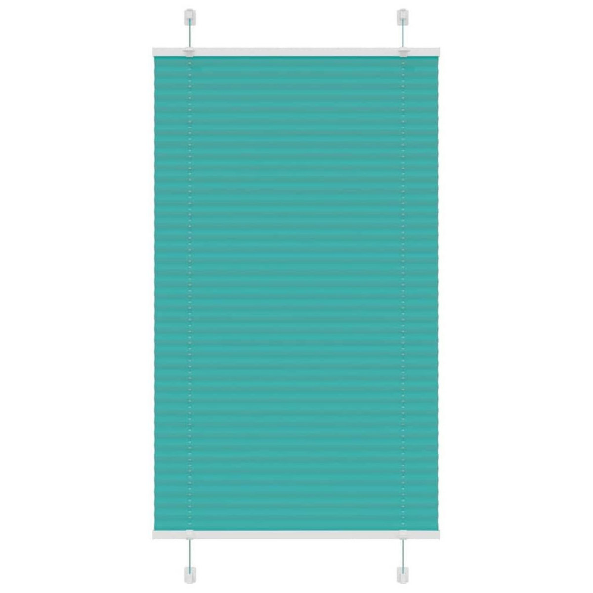VIDAXL Store plisse vert petrole 70x100 cm largeur du tissu 69,4 cm
