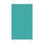 VIDAXL Store plisse vert petrole 70x100 cm largeur du tissu 69,4 cm