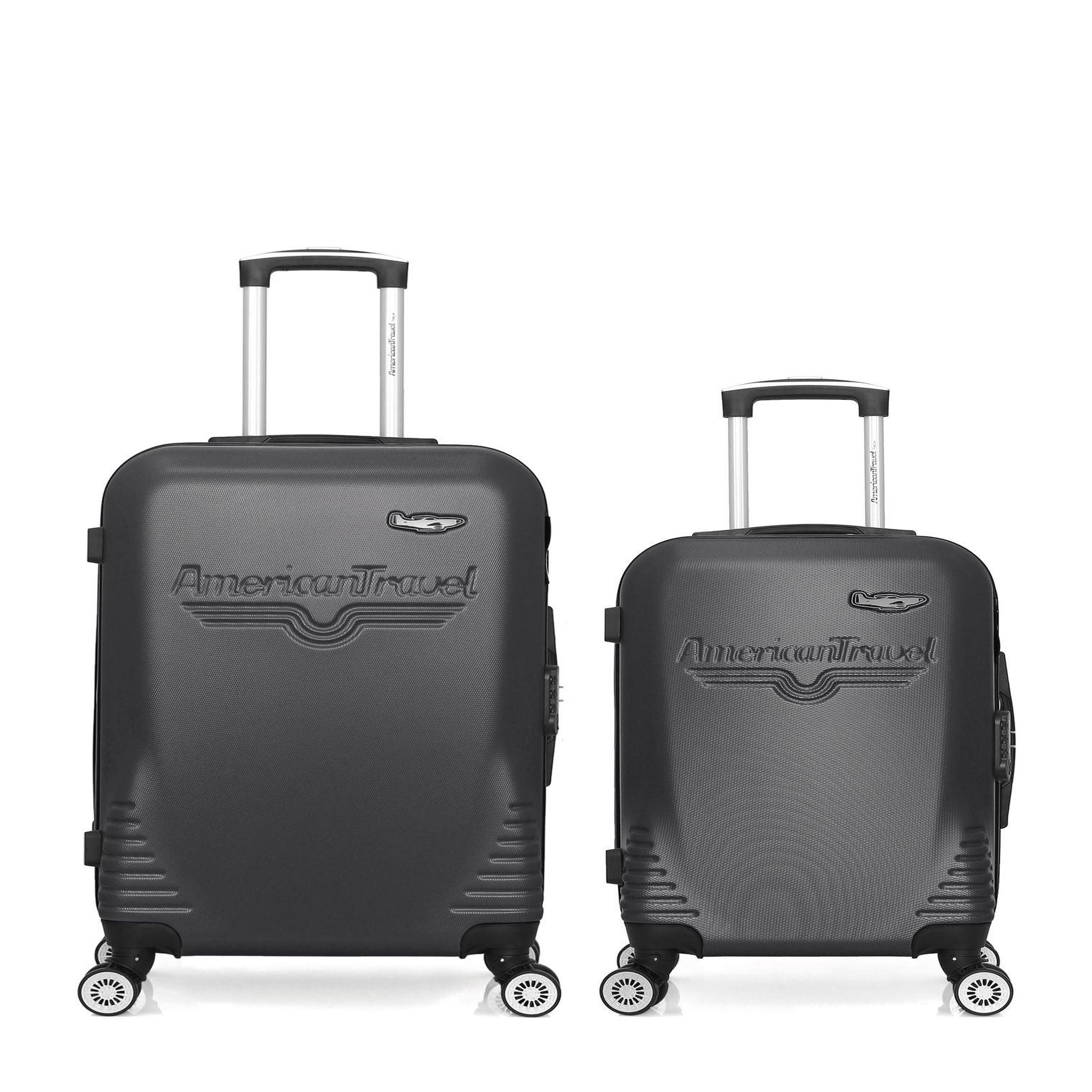 AMERICAN TRAVEL American travel - lot de 2 - valise weekend et valise cabine dc