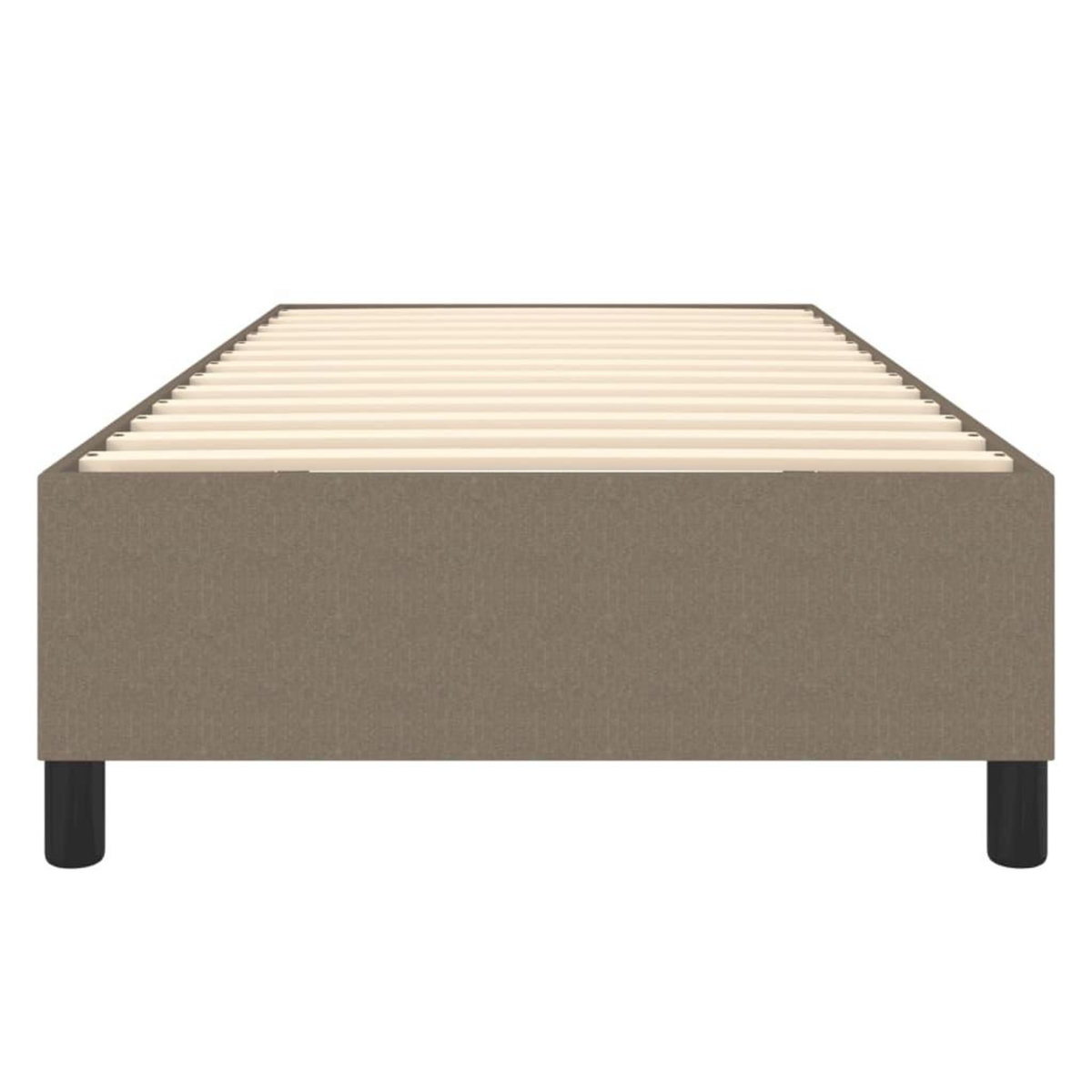 VIDAXL Cadre de lit sans matelas taupe 80x200 cm tissu
