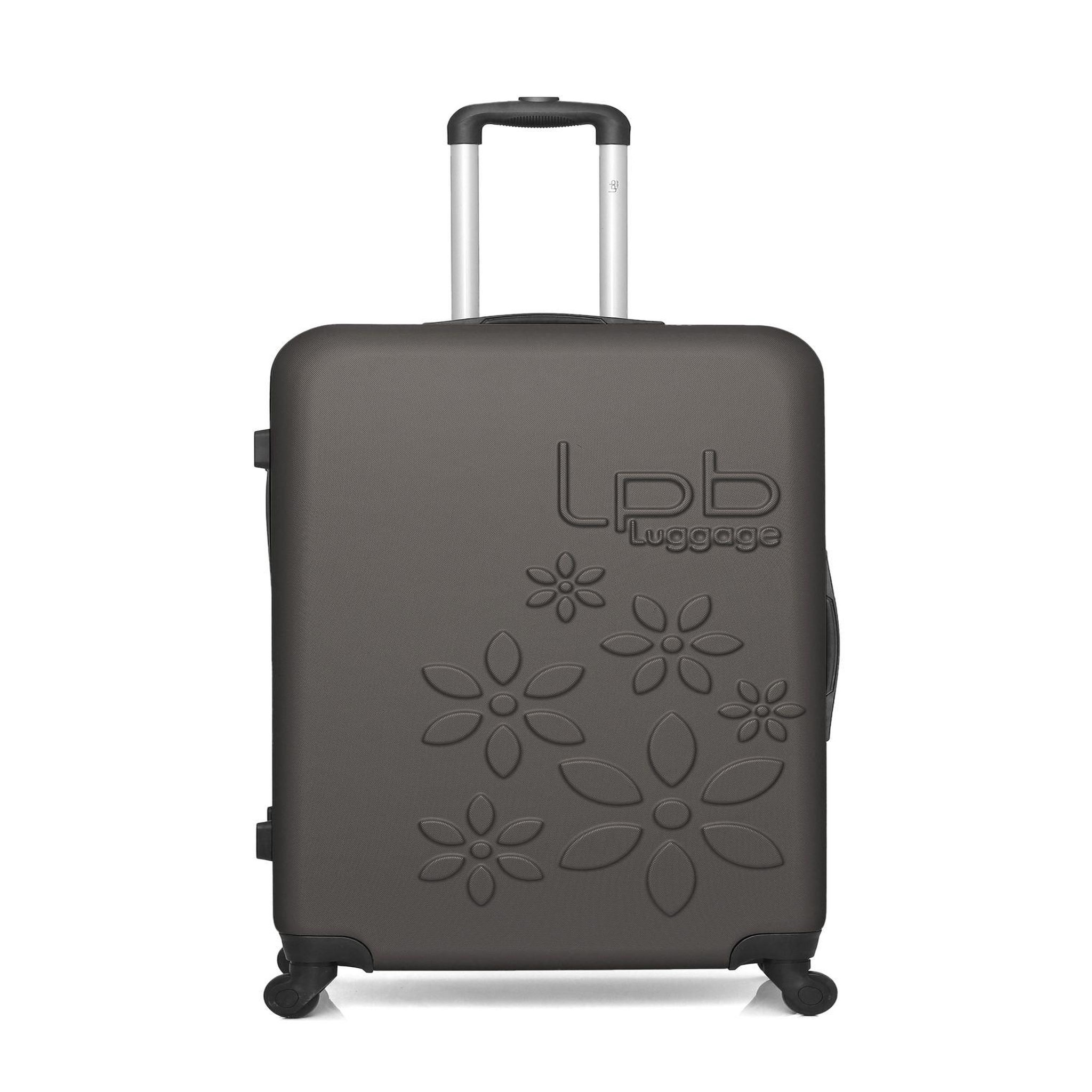 LES P'TITES BOMBES LPB Lpb - valise grand format abs eleonor 4 roues 75 cm. Coloris disponibles : Rose, Vert, Noir, Violet, Gris