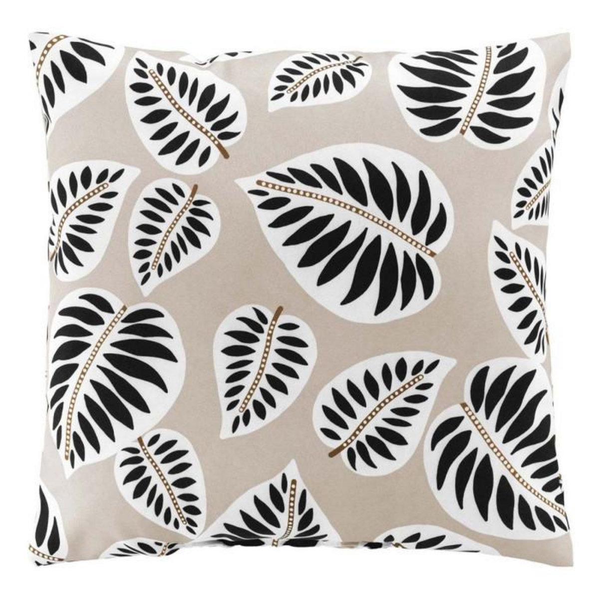 Paris Prix Coussin Déco Imprimé  Alma  45x45cm Noir