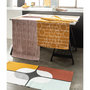 Voir la diapositive 1 : TODAY Tapis déco rectangle en polycoton imprimé géométrique 60x120 cm TERRA ROSA