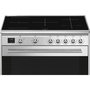 Voir la diapositive 4 : SMEG Piano de cuisson induction SCB95CIX