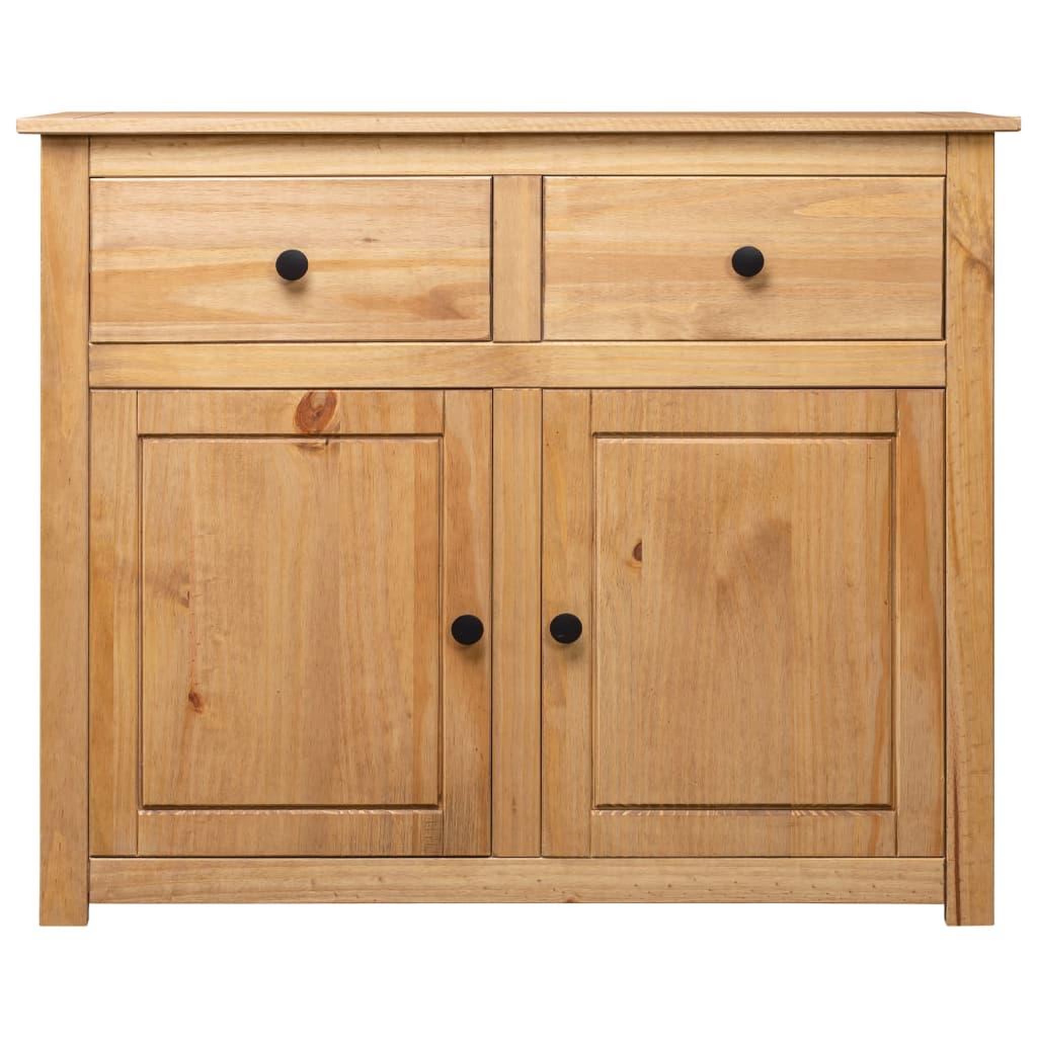 Voir la diapositive 2 : VIDAXL Buffet 93x40x80 cm Pin solide Assortiment Panama