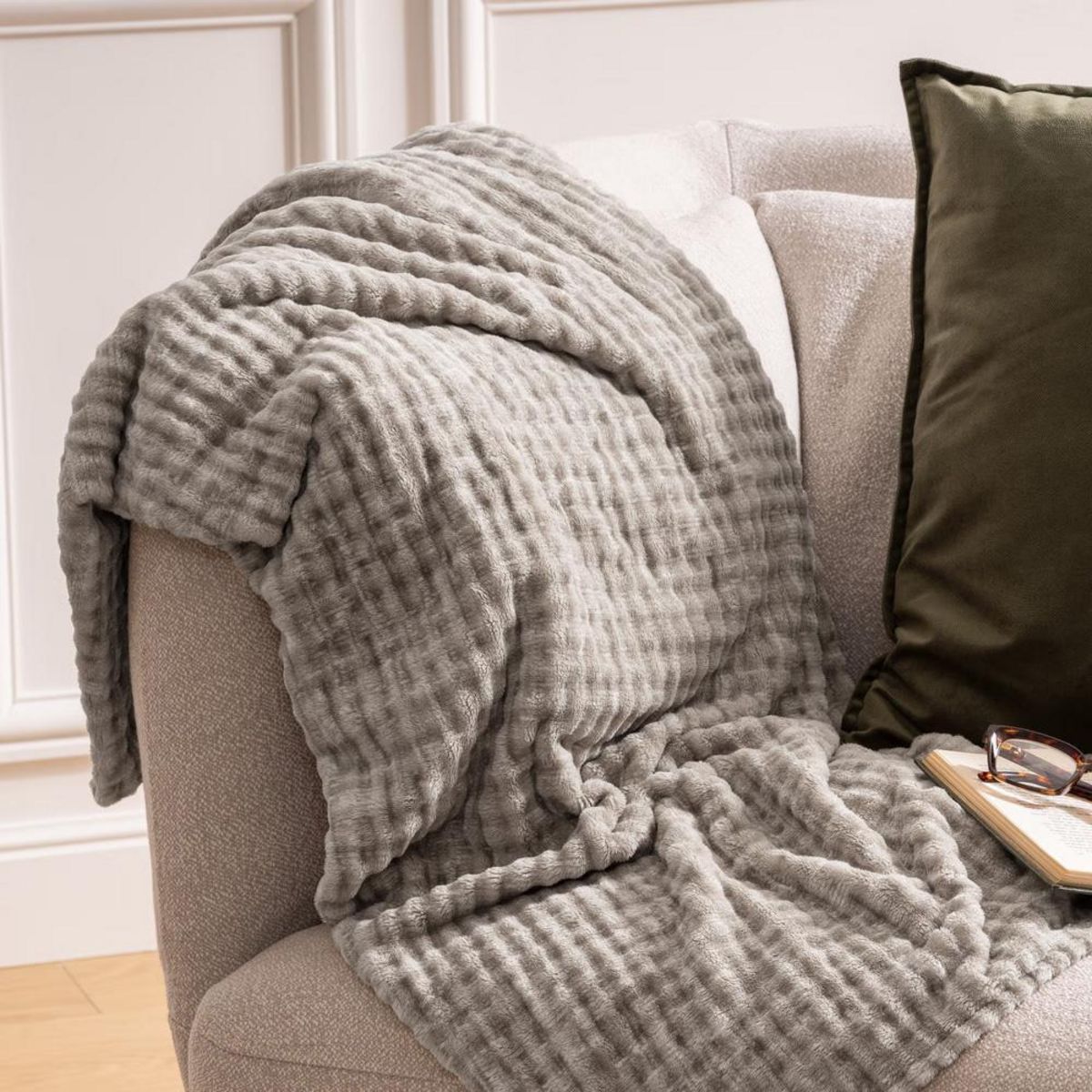 ATMOSPHERA Plaid flanelle 3D  Atmosphera Viggo 125x150 cm