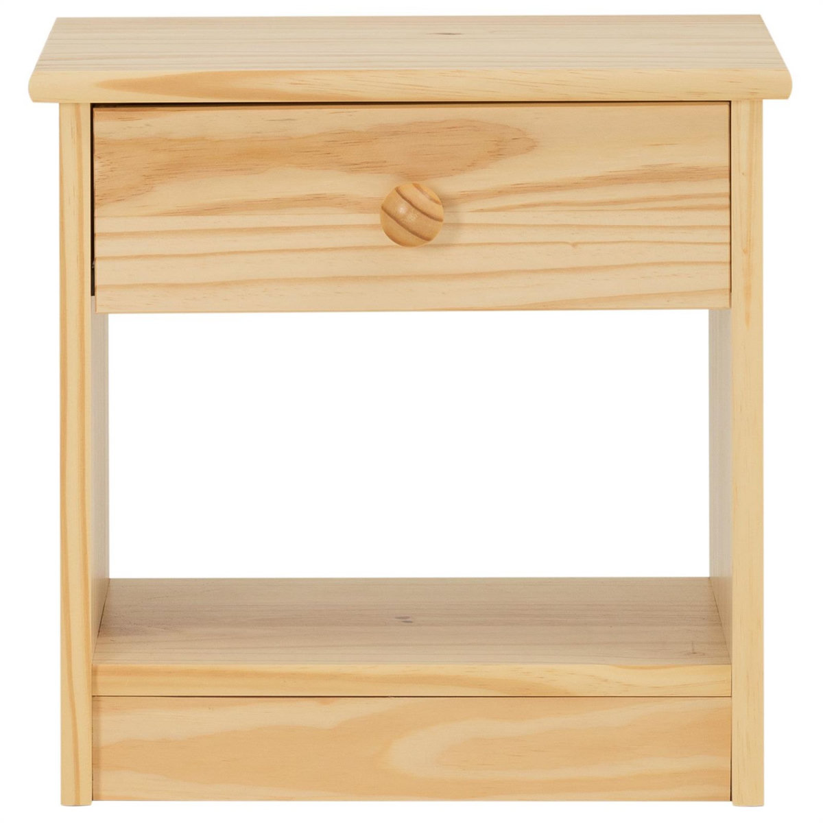 IDIMEX Table de chevet MORITZ pin massif vernis naturel