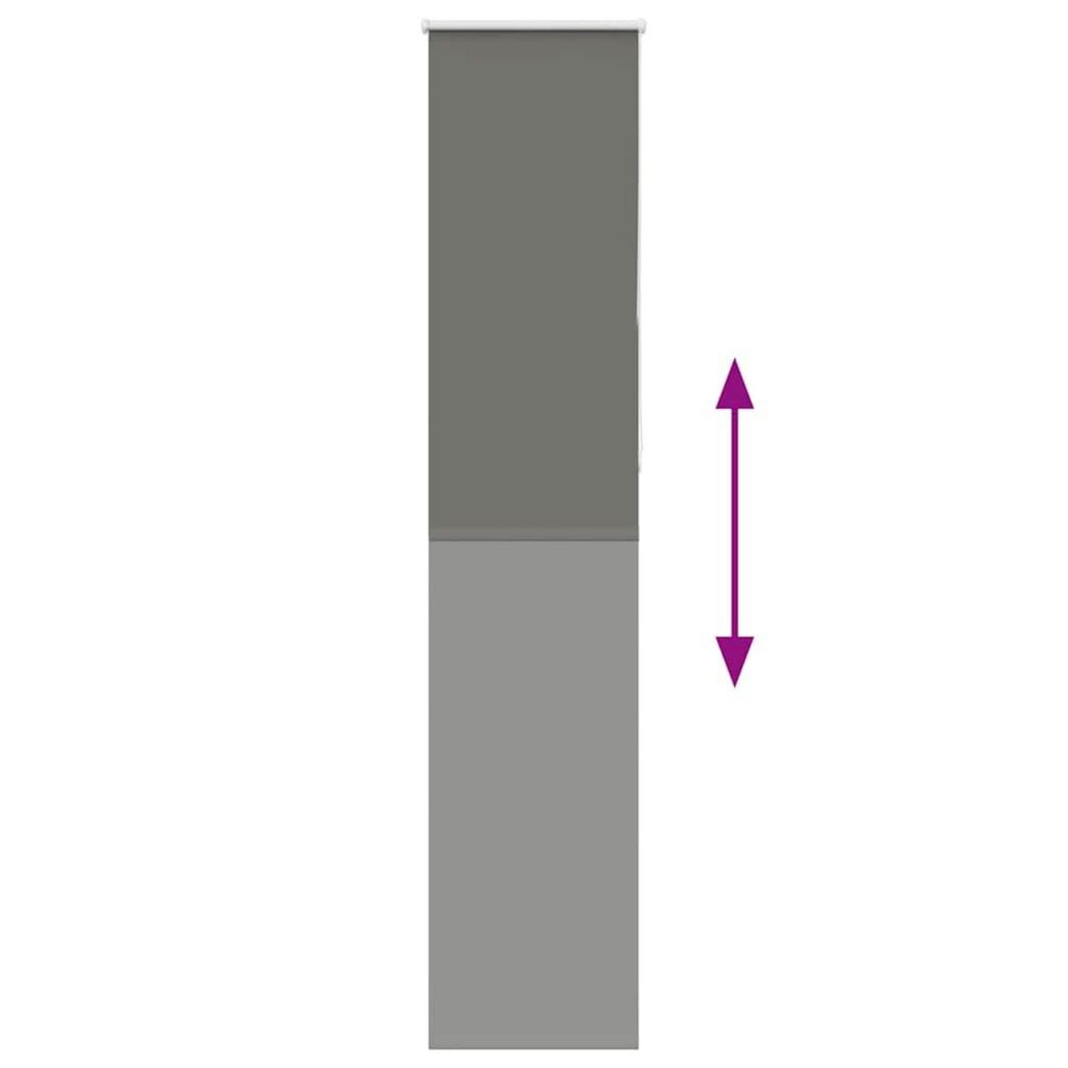 VIDAXL Store enrouleur occultant largeur du tissu 35,7 cm polyester