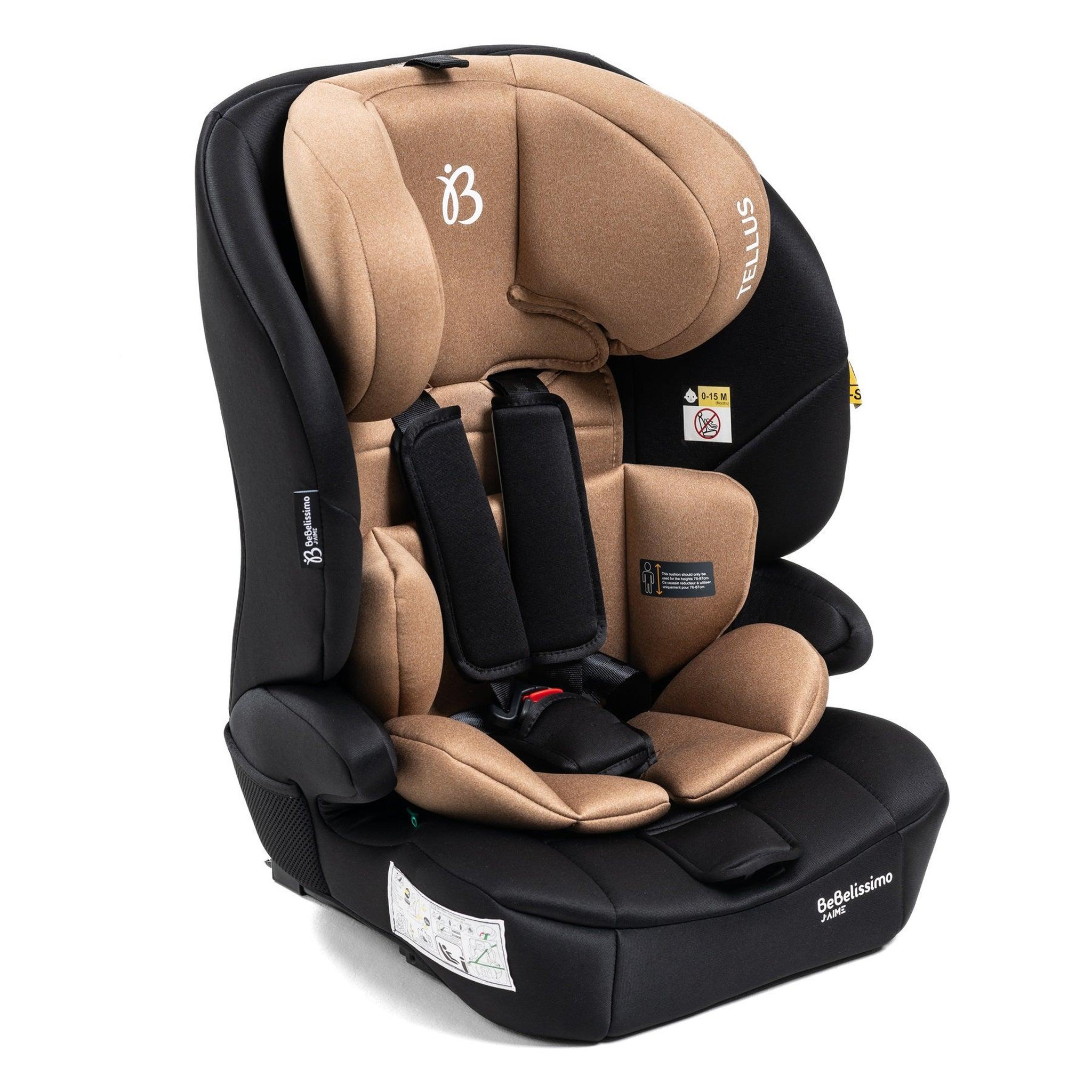Voir la diapositive 2 : BEBELISSIMO Siège auto bébé I-size  - 76 -150cm - Tellus - de 9 à 36 kg, 15 mois à 12 ans -beige