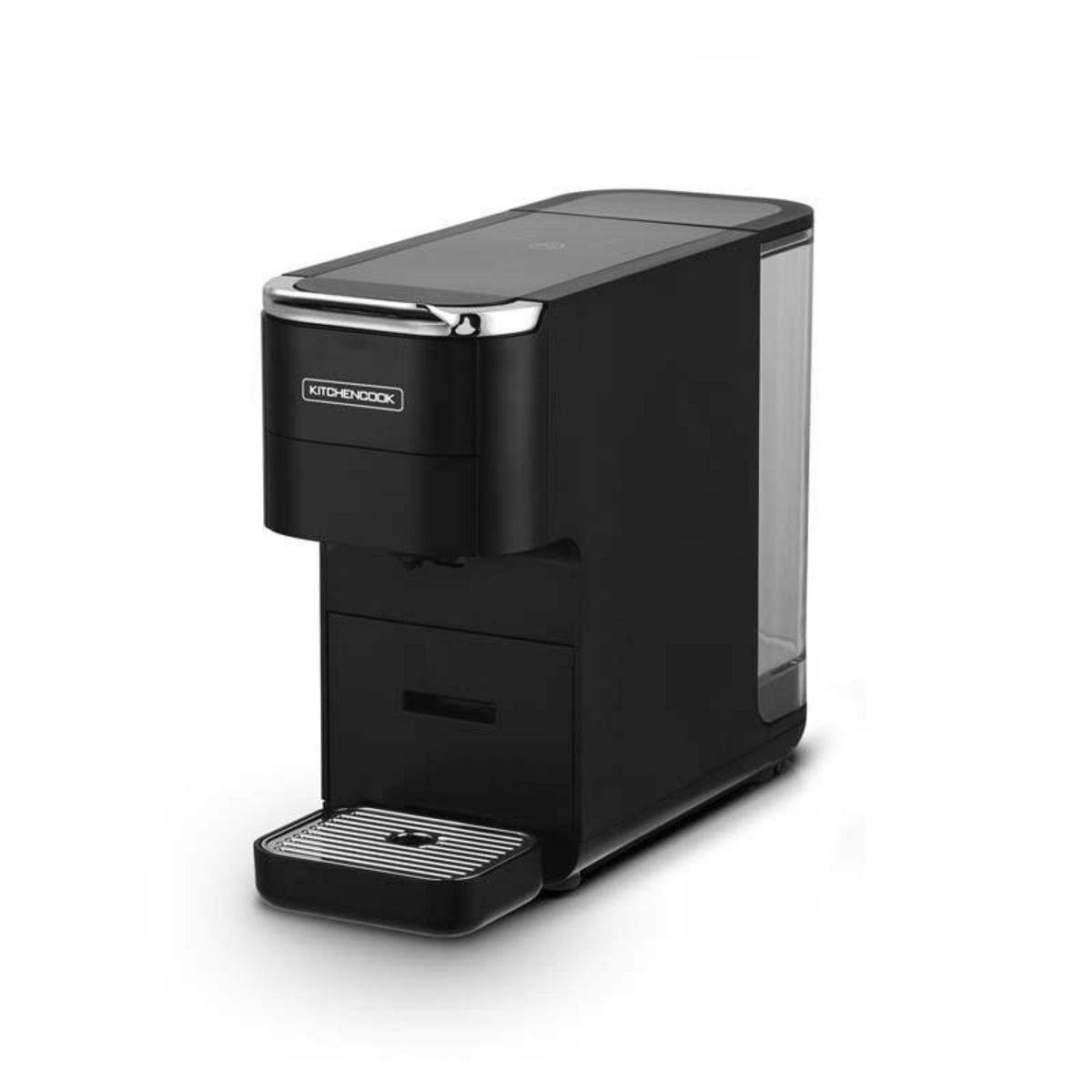KITCHENCOOK Kitchencook - Machine à Café - Multi Dosettes Et Moulu - 20 Bars - Préchauffage Rapide - Panneau Digital - Indication Led - Noir