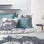 Voir la diapositive 3 : Les Ateliers du Linge Parure housse de couette 100% coton bio 47 fils/cm2-avec amour