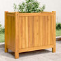 Voir la diapositive 1 : VIDAXL Jardiniere avec doublure 54x31x50 cm bois massif d'acacia