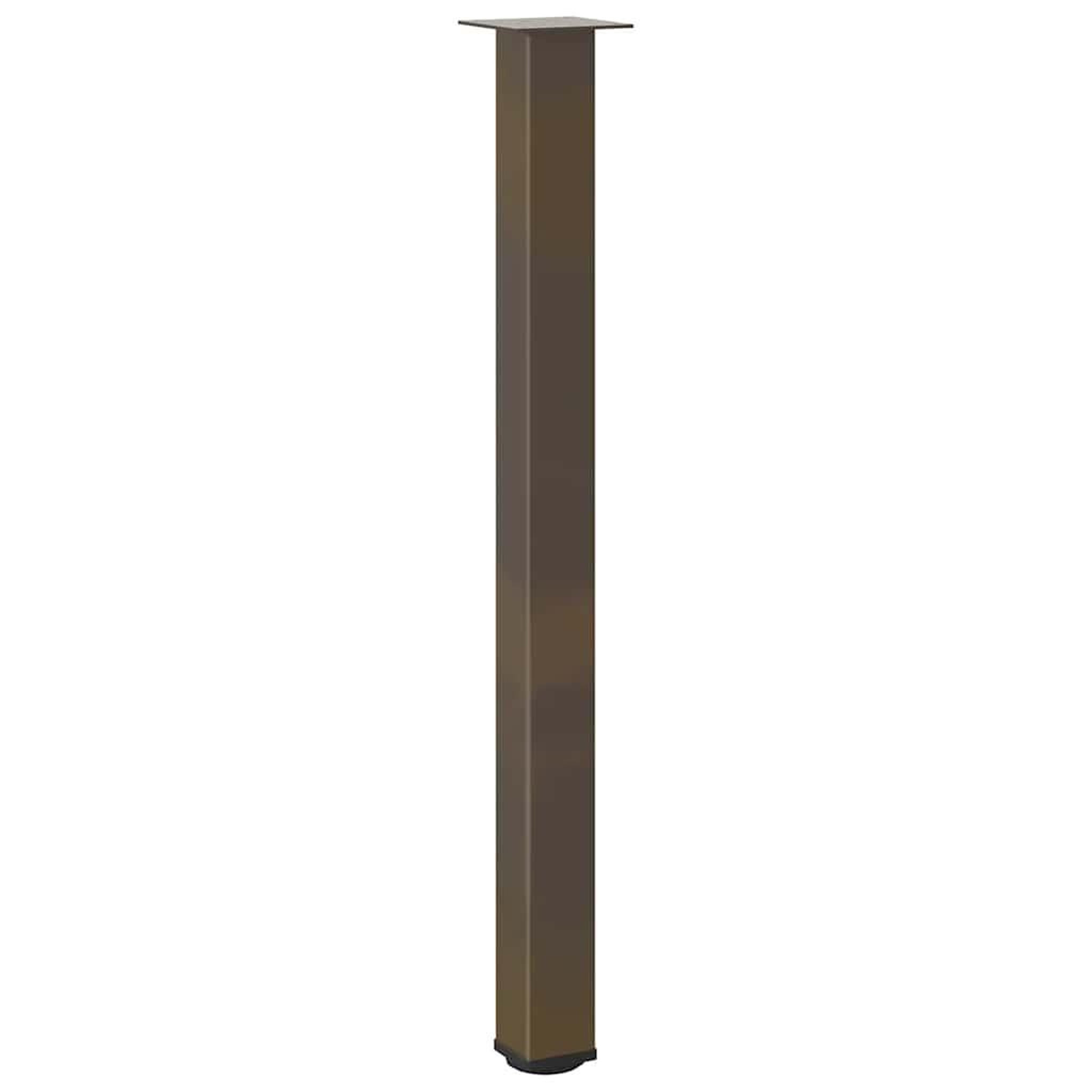 Voir la diapositive 4 : VIDAXL Pieds de table basse acier naturel 4 pcs 110-112 cm acier
