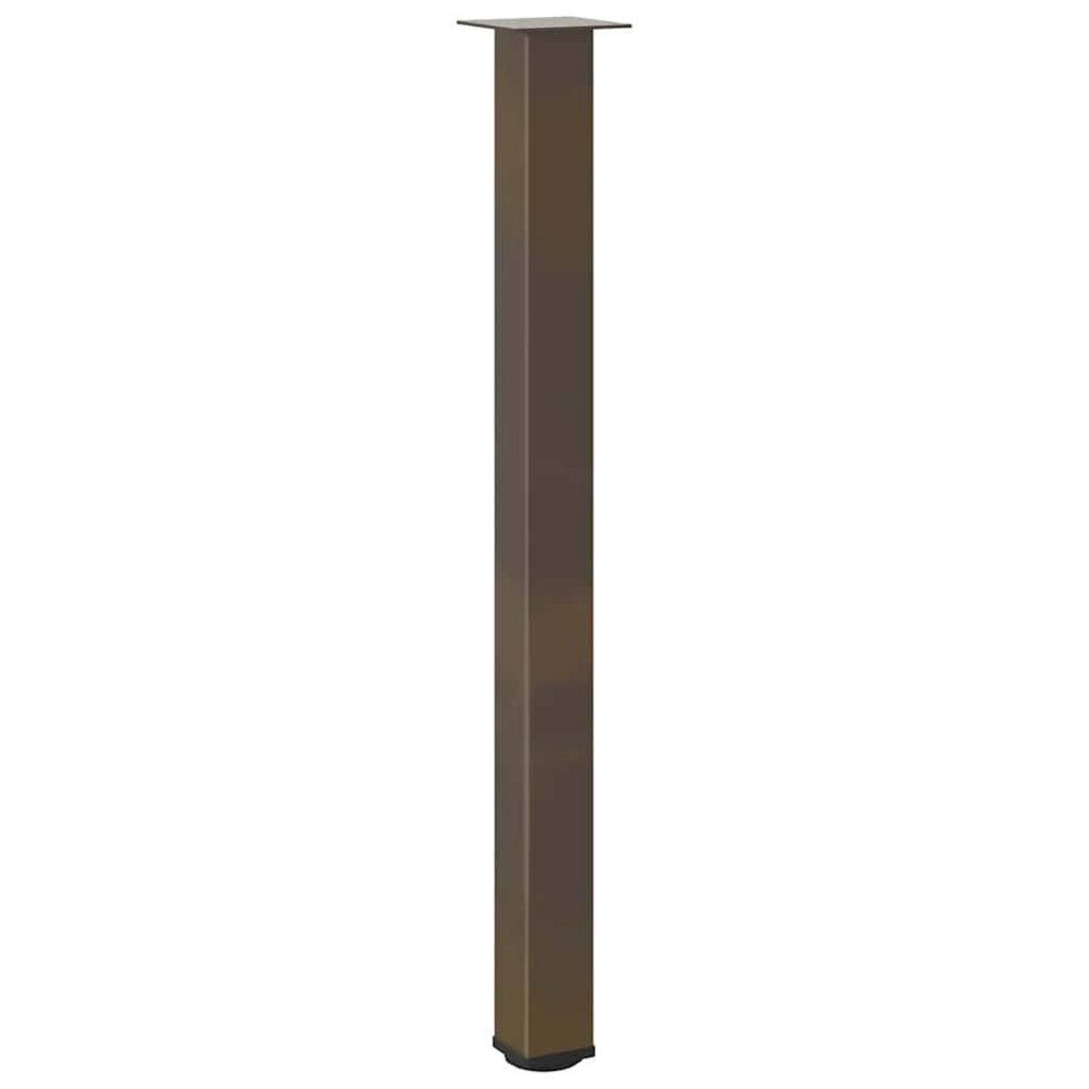 VIDAXL Pieds de table basse acier naturel 4 pcs 110-112 cm acier