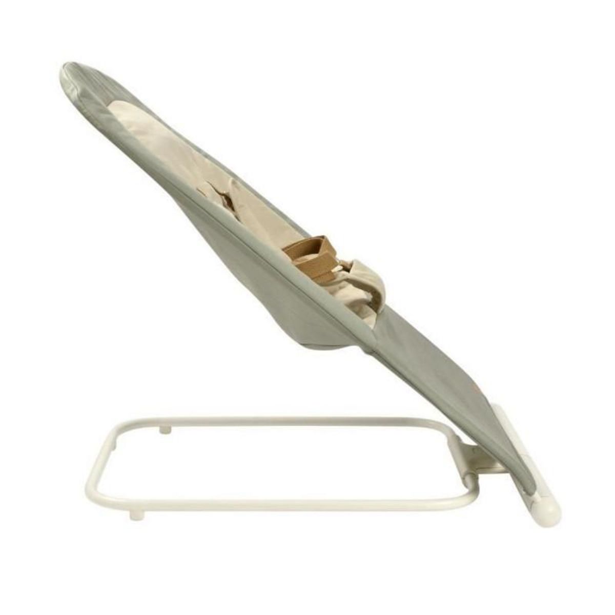 BEABA BÉABA, Transat Pliable, 3 inclinaisons en 1 Bouton, Ultra Compact et Fin, Eazy Relax - Lichen