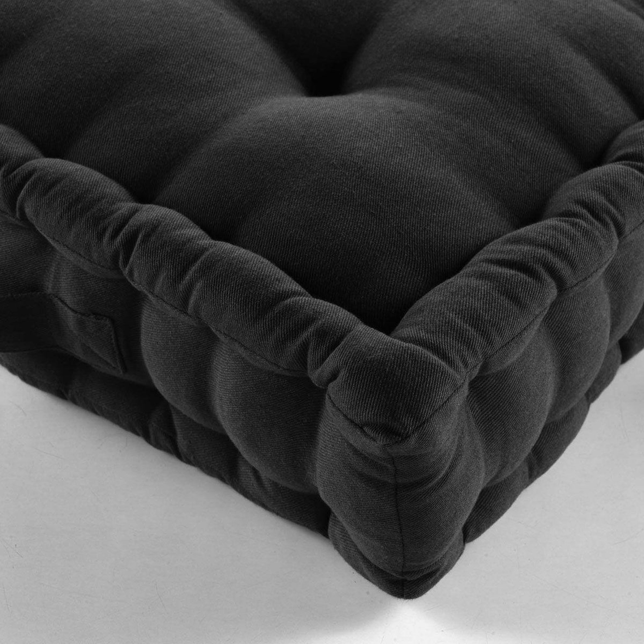 Voir la diapositive 3 : Douceur d'Intérieur Coussin de Sol  Twily  50x50cm Noir