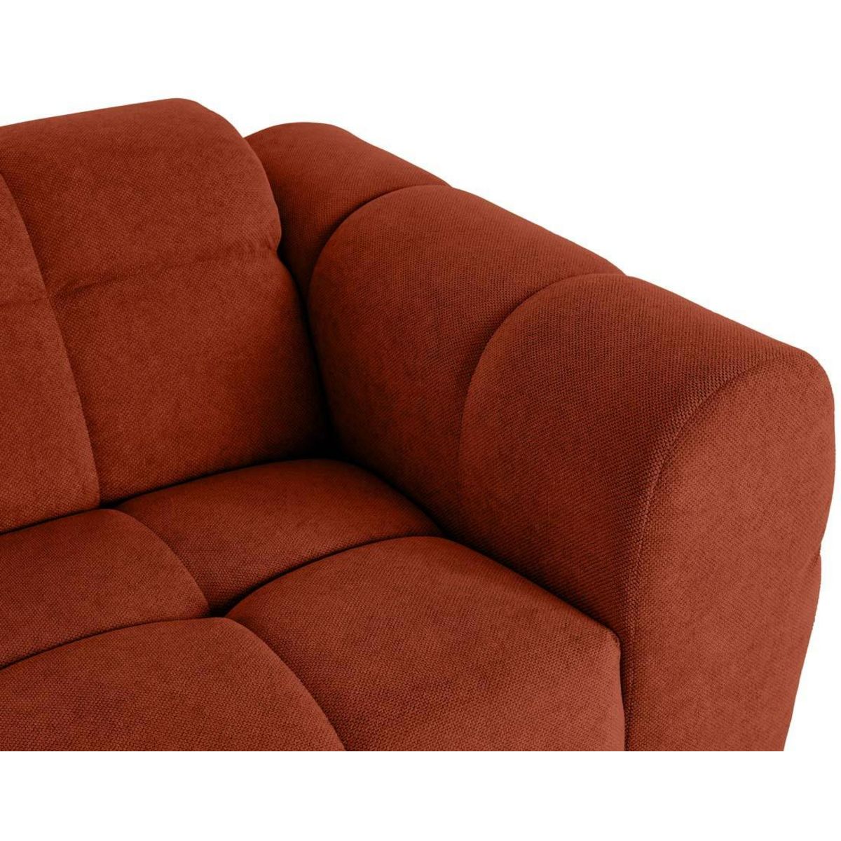 LISA DESIGN Ray - canapé droit 2 places en tissu texturé