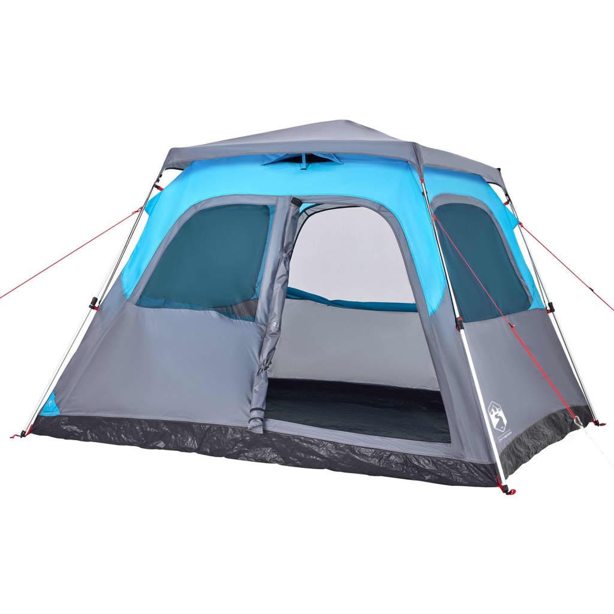 Voir la diapositive 4 : VIDAXL Tente familiale a dome 6 personnes bleu liberation rapide