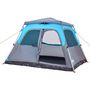 Voir la diapositive 4 : VIDAXL Tente familiale a dome 6 personnes bleu liberation rapide