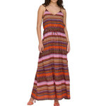 Only Robe Orange à Motifs Femme Only Tansted Life. Coloris disponibles : Orange